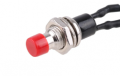 INTERRUTTORE A PULSANTE 7mm 3A 125Vac 1A 250Vac IP65 ROSSO
