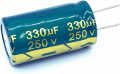 CONDENSATORE ELETTROLITICO 330uF 250V 105° RADIALE