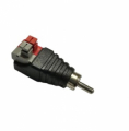 CONNETTORE DA MORSETTI A 2 PIN A PRESA RCA MASCHIO