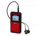 RADIO DIGITALE DAB+ TASCABILE FM STEREO PLL RDS DISPLAY GRAFICO ROSSA RICARICABILE AIWA