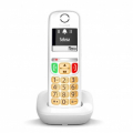 TELEFONO CORDLESS CON DISPLAY E TASTI GRANDI VOLUME BLACKLIST RUBRICA 100 BIANCO GIGASET
