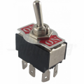 INTERRUTTORE DEVIATORE BIPOLARE A LEVA DPDT - ON/ON - 10A@250V