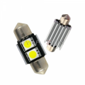 LAMPADINA 2 LED A SILURO IDEALI PER TARGA AUTO O ABITACOLO CANBUS 12VDC 6000K