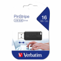 PENDRIVE CHIAVETTA USB RETRATTILE 2.0 16GB VERBATIM PINSTRIPE