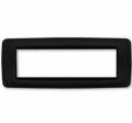 PLACCA NERA IN PLASTICA 7 POSTI 504 BTICINO LIVING