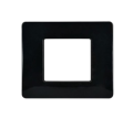 PLACCA NERA IN PLASTICA 2 POSTI 502 BTICINO MATIX