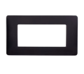 PLACCA NERA IN PLASTICA 4 POSTI 504 BTICINO MATIX