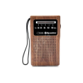 RADIO FM PORTATILE A BATTERIE USCITA CUFFIA COLOR LEGNO ROADSTAR