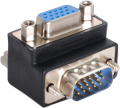 ADATTATORE VGA 15PIN MASCHIO FEMMINA ANGOLARE BASSO 90°