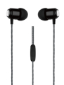 AURICOLARI STEREO IN EAR TASTO RISPOSTA MICROFONO JACK 3,5mm 120cm NERI
