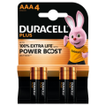 BATTERIA 4 MINISTILO AAA PLUS 100% POWER BOOST DURACELL