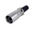 CONNETTORE SPINA XLR VOLANTE 5 PIN CON FERMACAVO A DOPPIA VITE