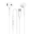 AURICOLARI IN-EAR TASTO RISPOSTA VOLUME MICROFONO PRESA USB TYPE-C FILO 1,10MT BIANCO