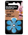 BATTERIA HEARING AID 675 BLU BLISTER 6PZ +50% DURACELL