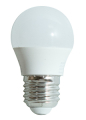 LAMPADINA LED MINISFERA G45 ST, E27, 4.9W, 270°, 3000K, 470LM, , 220VAC