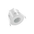 SENSORE DI MOVIMENTO PIR DA INCASSO 360° FORO 63-66mm IP54 MAX 2KW INCANDESCENZA 1KW LED 220VAC