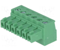 CONNETTORE MORSETTO A VITE A INNESTO 6 PIN PASSO 3,81 AWG 28-16 MASCHIO