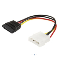 CAVO DI ALIMENTAZIONE INTERNO MOLEX MASCHIO A SATA FEMMINA 15 PIN 15cm
