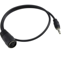 CAVETTO ADATTATORE MIDI DA PRESA DIN 5 POLI A SPINA JACK 3,5mm TRS 0,20cm QUIK LOK