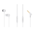 AURICOLARI IN EAR JACK 3,5mm 16OHM 105dB MICROFONO CONTROLLO REMOTO 120cm BIANCHI AIWA
