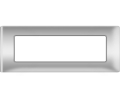 PLACCA ARGENTO IN PLASTICA 7 POSTI VIMAR