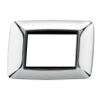 PLACCA ARGENTO IN PLASTICA 3 POSTI 503 BTICINO LIVING