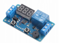 MODULO TEMPORIZZATORE DIGITALE PROGRAMMABILE 12V  RELE' CONTATTO PULITO CON BUZZER
