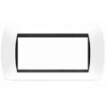PLACCA BIANCO PURO IN PLASTICA 7 POSTI BTICINO LIVING
