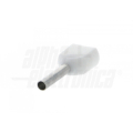 TERMINALE A BUSSOLA PREISOLATO DOPPIO PER CAVO 0,5mm² AWG22 BIANCO