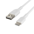 CAVO RICARICA + DATI USB/A A TYPE-C 3MT BIANCO