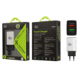 CARICATORE 2xUSB/A 5V 2,1A BIANCO E NERO ELLIETECH