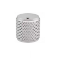 MANOPOLA IN ALLUMINIO PIENO CON TACCA FORO 6mm 15x15mm ARGENTO