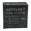 RELE' BOBINA 24VDC SPDT 5 PIN 250VAC 30VDC 5A ZETTLER