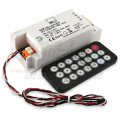 CONTROLLER RGB 5/12/24VDC 3A PER CANALE CON TELECOMANDO IR