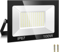 FARO PROIETTORE LED SLIM 220VAC 100W IP65 120° 6000K 5000 LUMEN NERO VITO