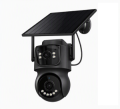 TELECAMERA DOPPIA WIFI + SIM 4G CON PANNELLO SOLARE MOTORIZZATA PTZ 180° MICROSD NERA