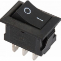 INTERRUTTORE DEVIATORE A BILANCIERE 3 CONTATTI NERO
