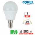 LAMPADA LED Sfera 7W  (48W) 220V -  E14 - 6,5K  Luce FREDDA